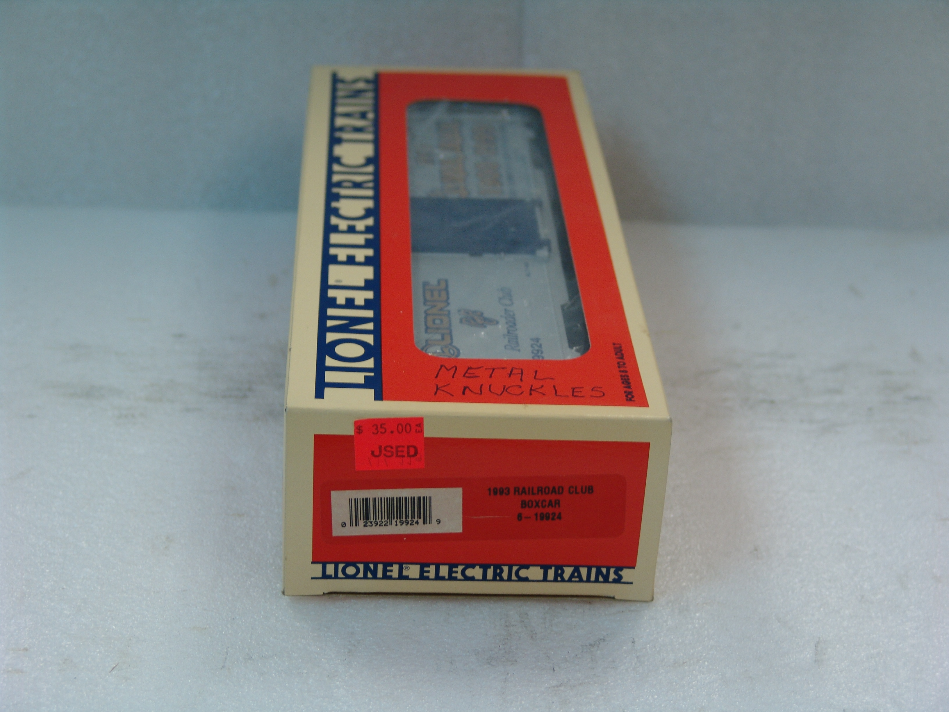 Lionel Railroader Club 1993 boxcar “Countdown to a Century”