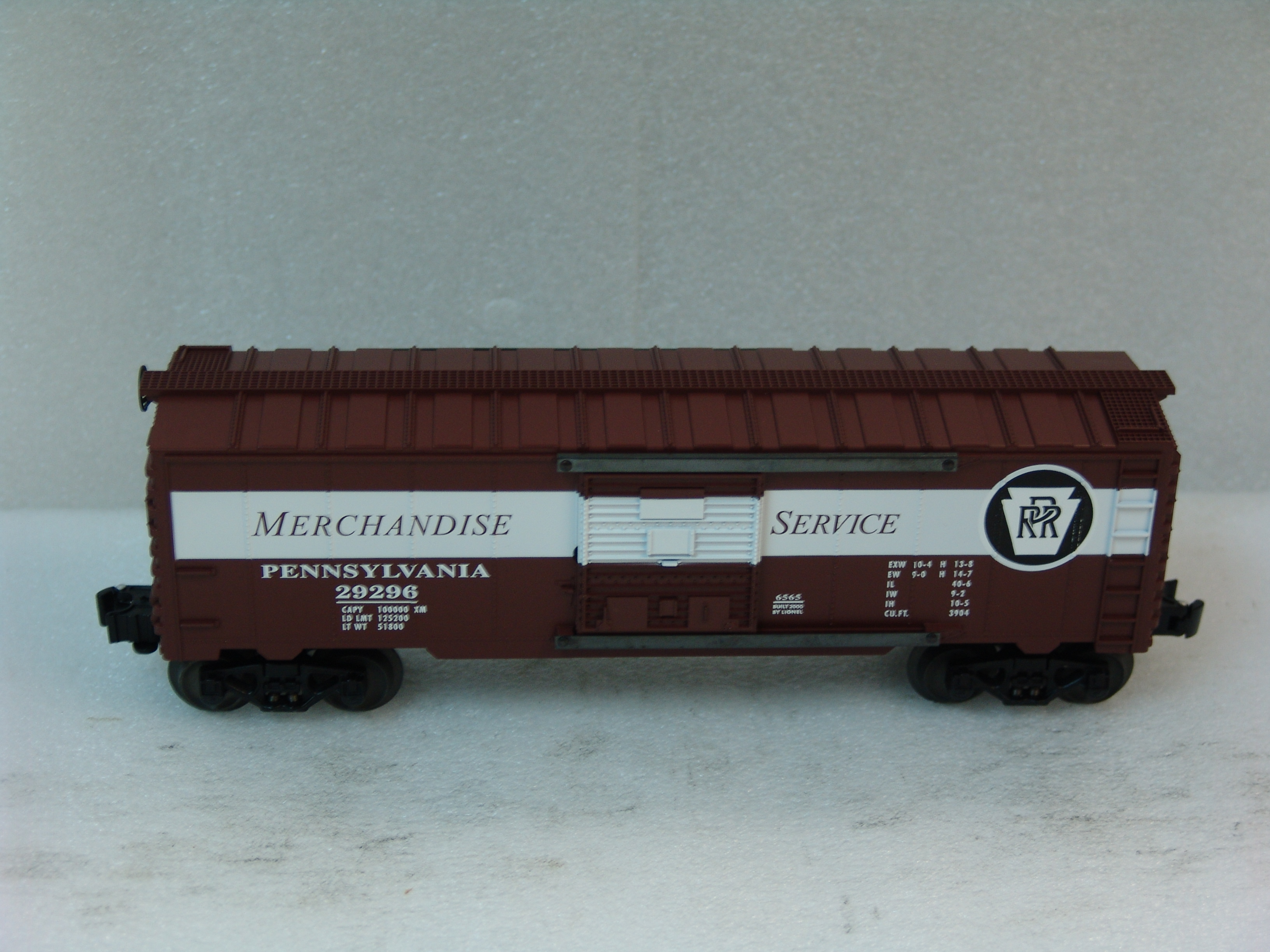 Pennsylvania Railroad “Merchandise Service” 6565 boxcar #29296