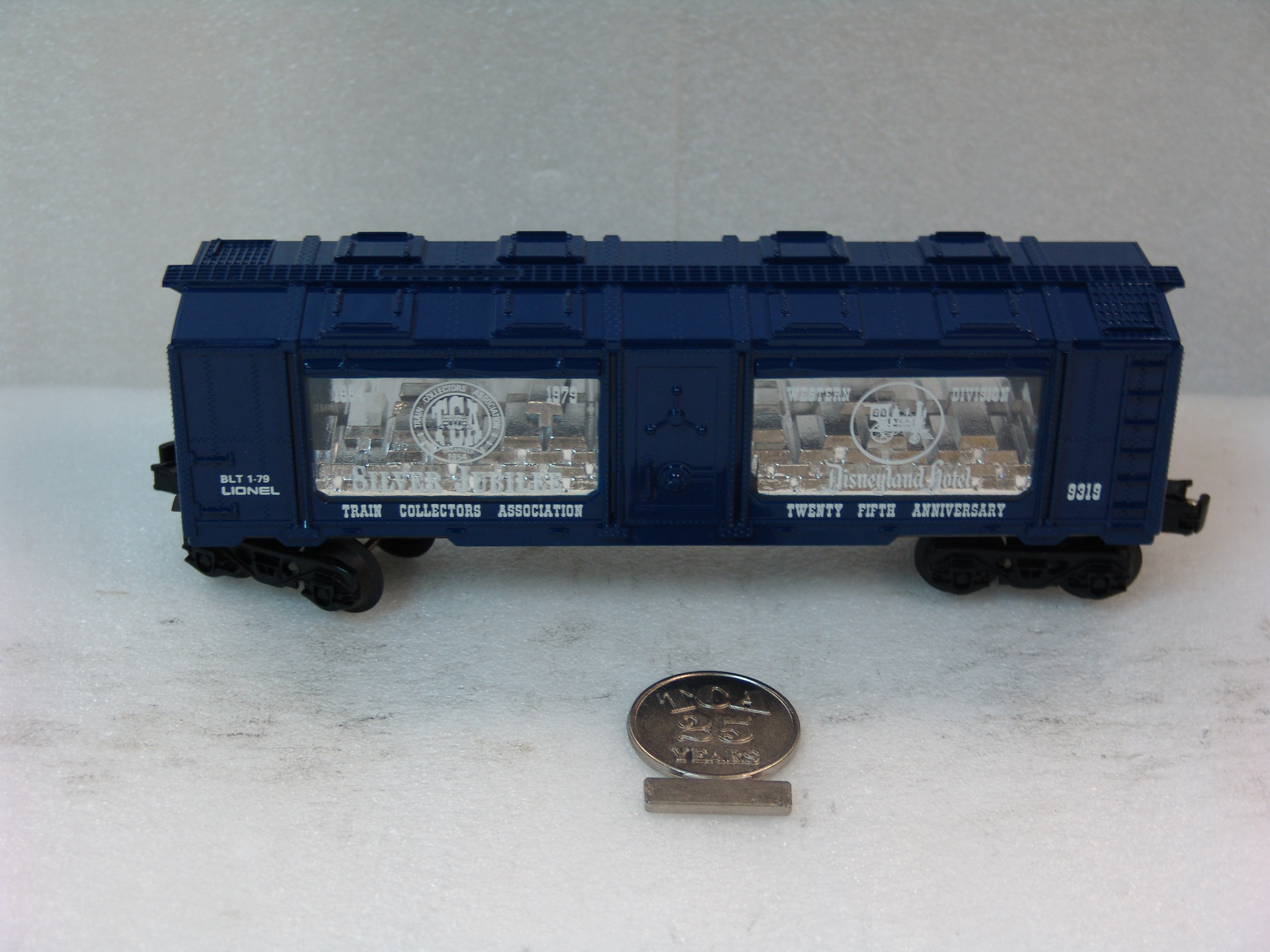 Train Collectors Association 25th Anniversary silver bullion car