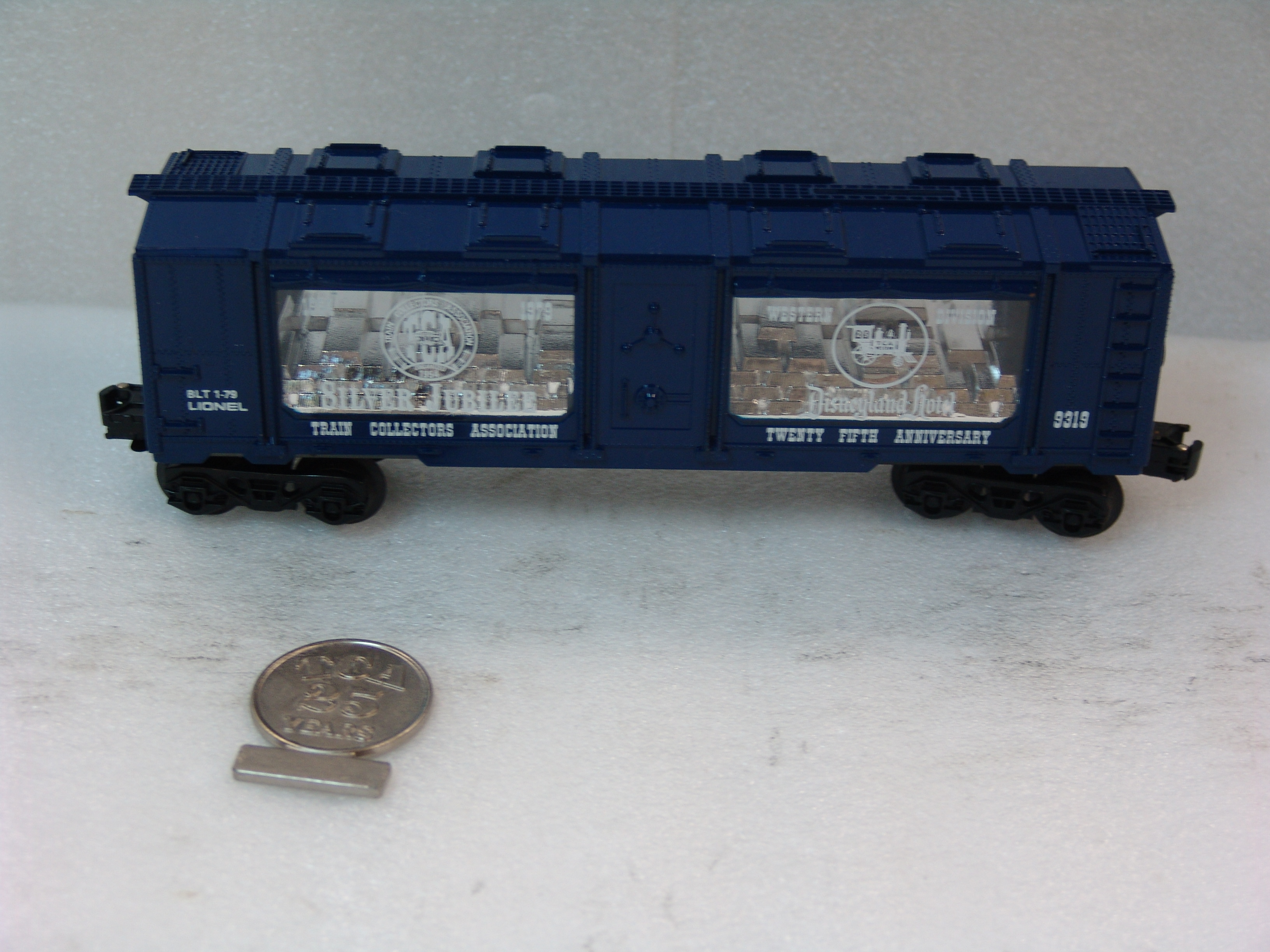 Train Collectors Association 25th Anniversary silver bullion car