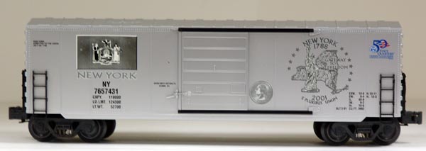 New York state quarter boxcar bank