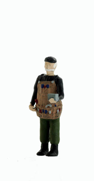 “Gus” the Tool Man in his tool apron
