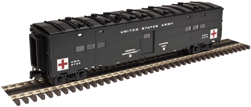 United States Army Hospital Car troop hospital car #8766 2-rail