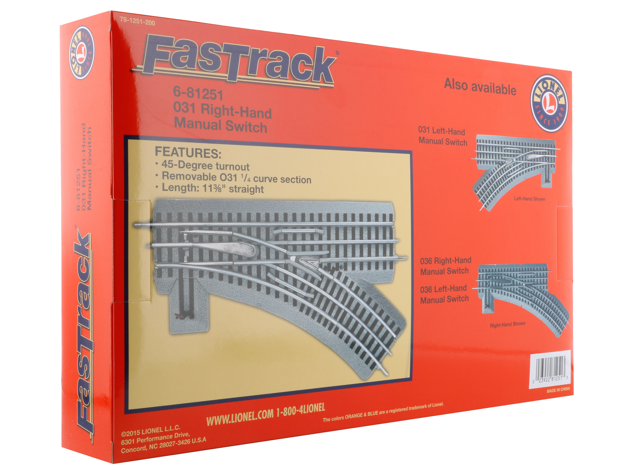 FasTrack O31 manual right hand switch