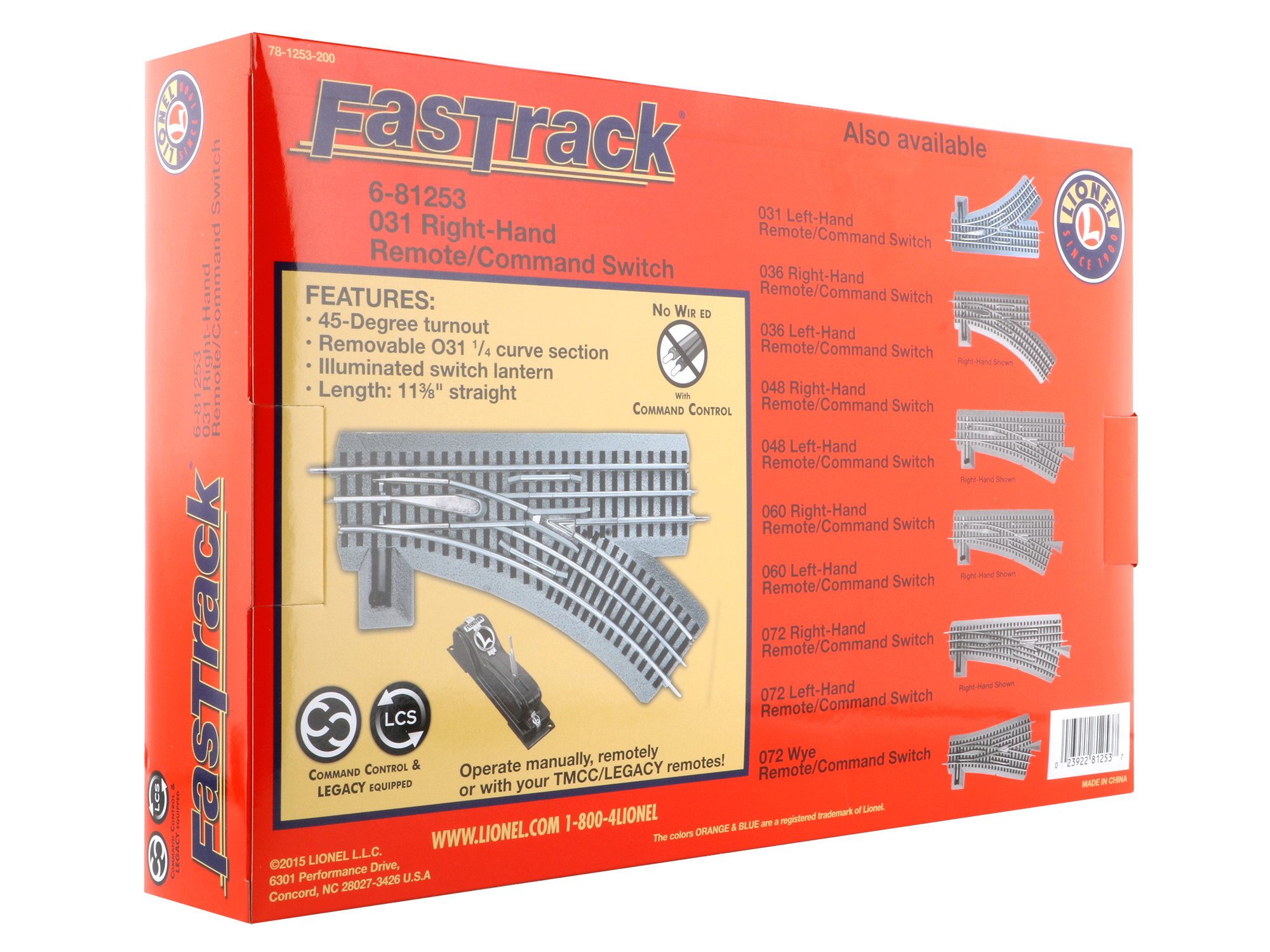 FasTrack O31 remote/command right hand switch