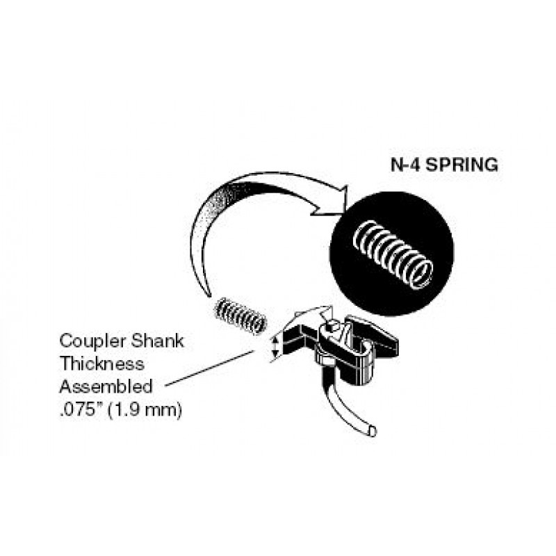 replacement N-4 centering springs (one dozen) 1.9mm thick T shnk