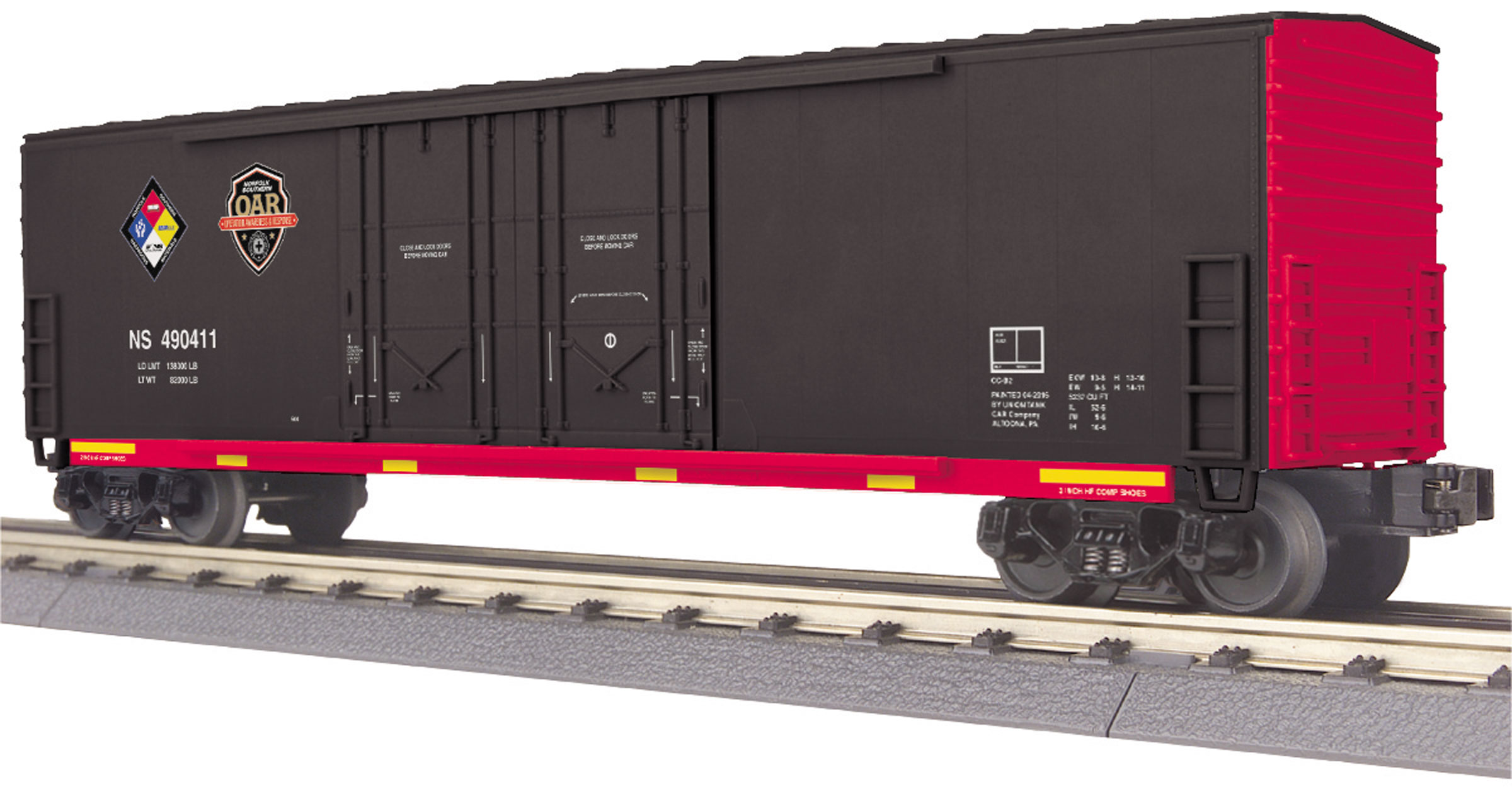 Norfolk Southern First Responders 50' dbl plug door box #490411