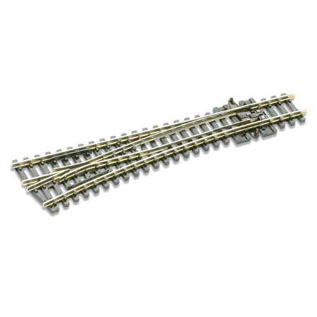 Code 80 Electrofrog Medium Radius Left Hand #6 Turnout