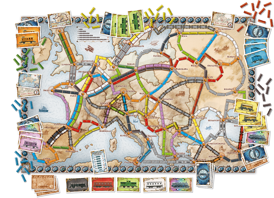 Ticket To Ride Europe board game