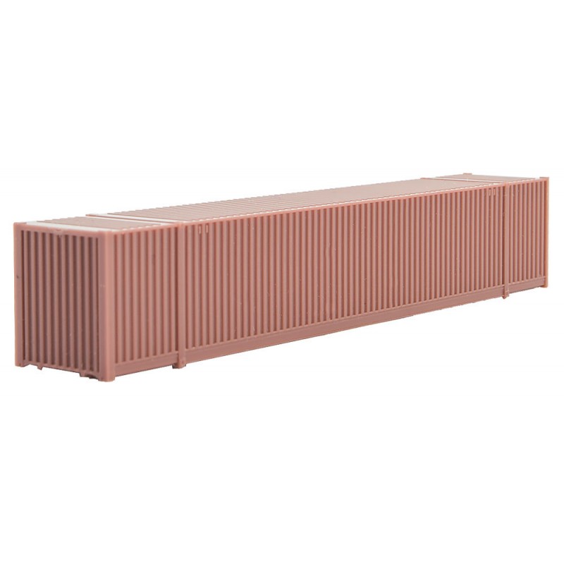 Undecorated 53' Corrugated Container w/Vertical Ribs