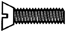 #1-72 x 3/8 Flat Head Brass Machine Screw 12-Pack