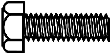 #00-80 x 1/4 Hex Head Brass Machine Screw 12-Pack
