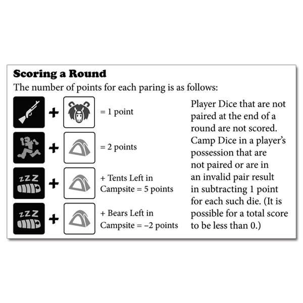 Bears! dice game