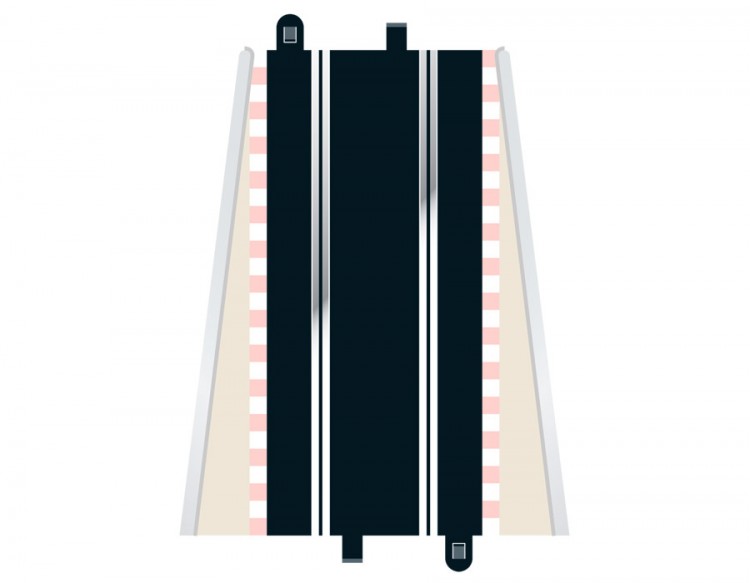 Scalextric 350mm standard straight slot car track 2-pack