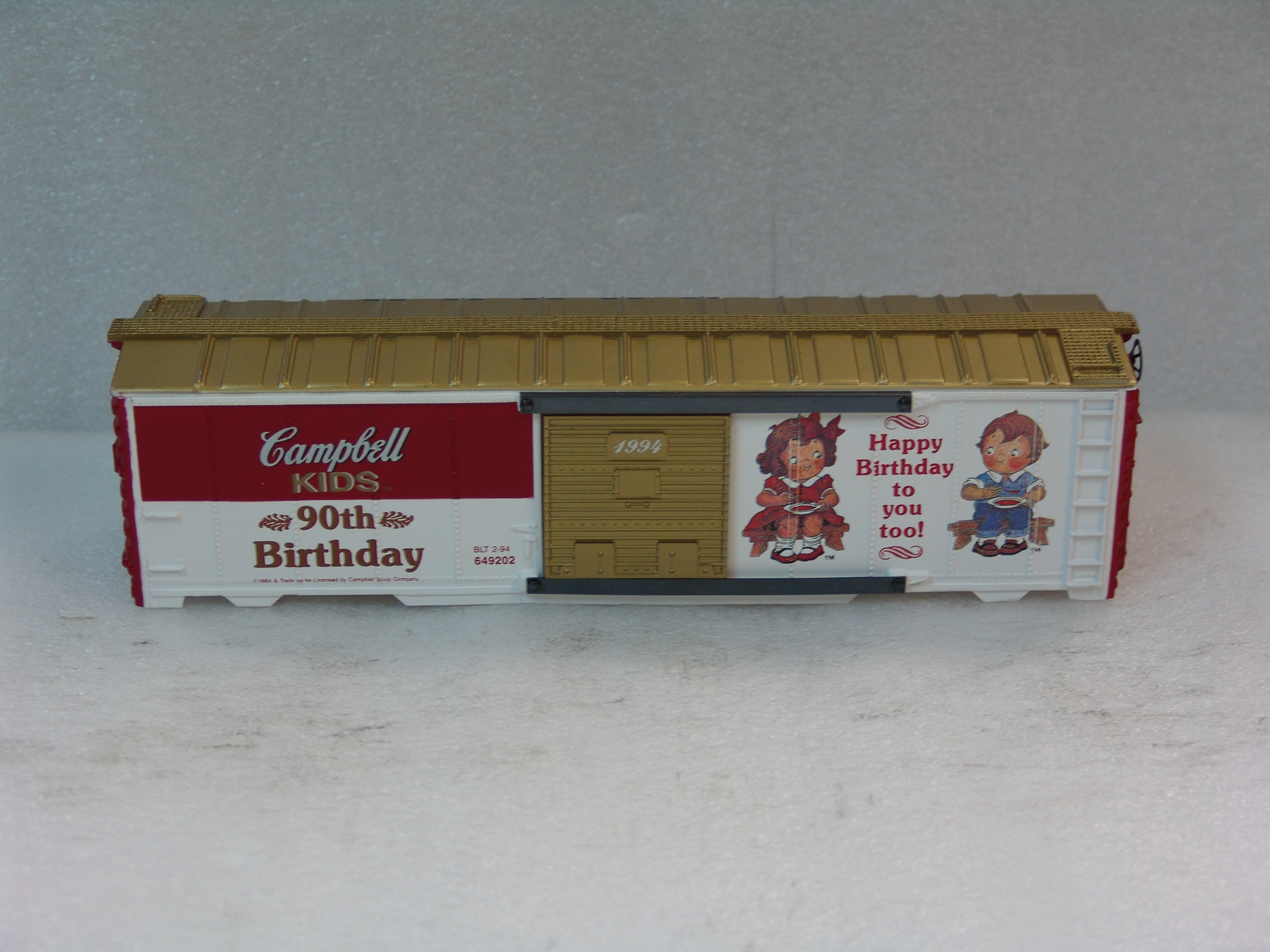 Campbell's Kids 90th birthday boxcar shell with box (used)