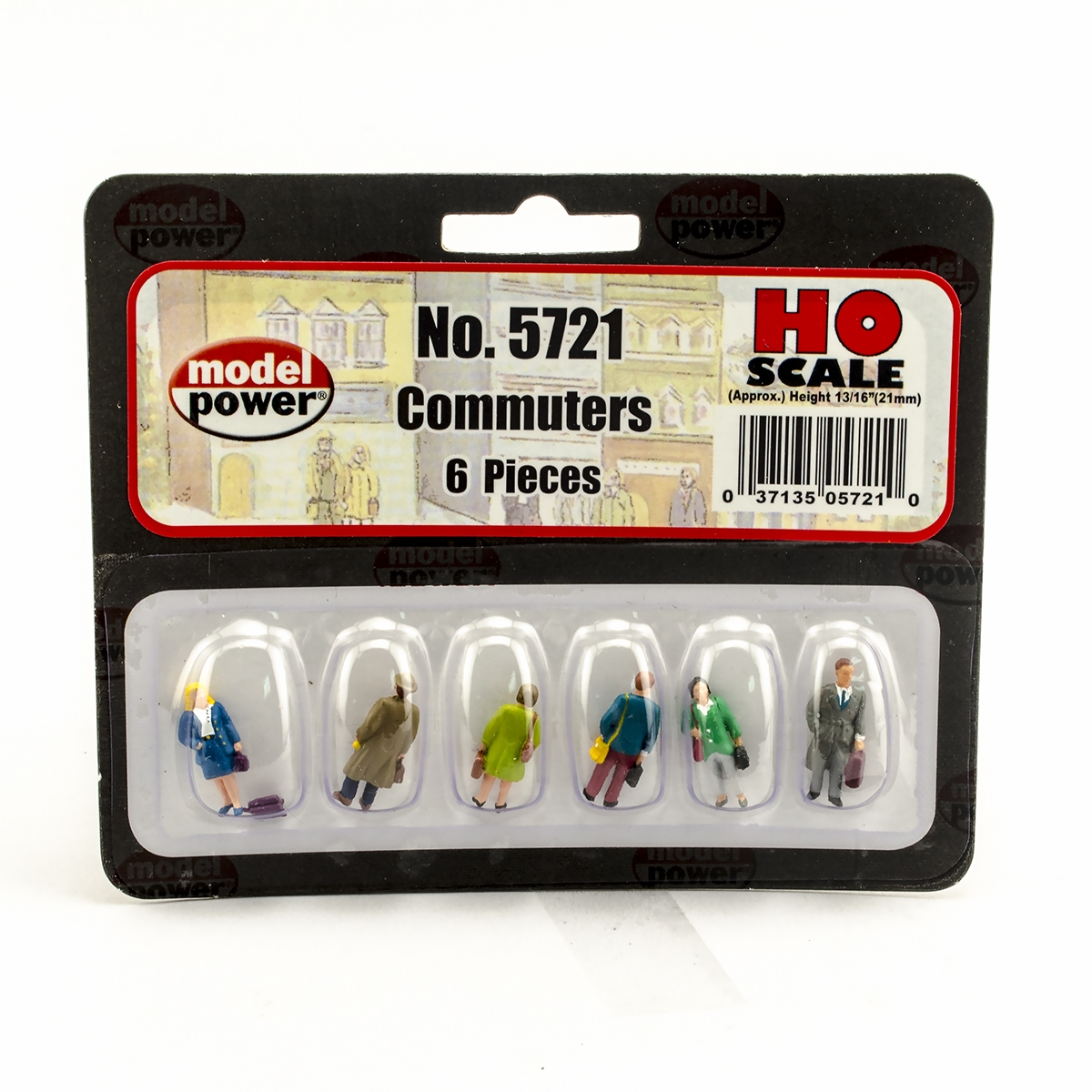 Commuter figures (6 pieces)