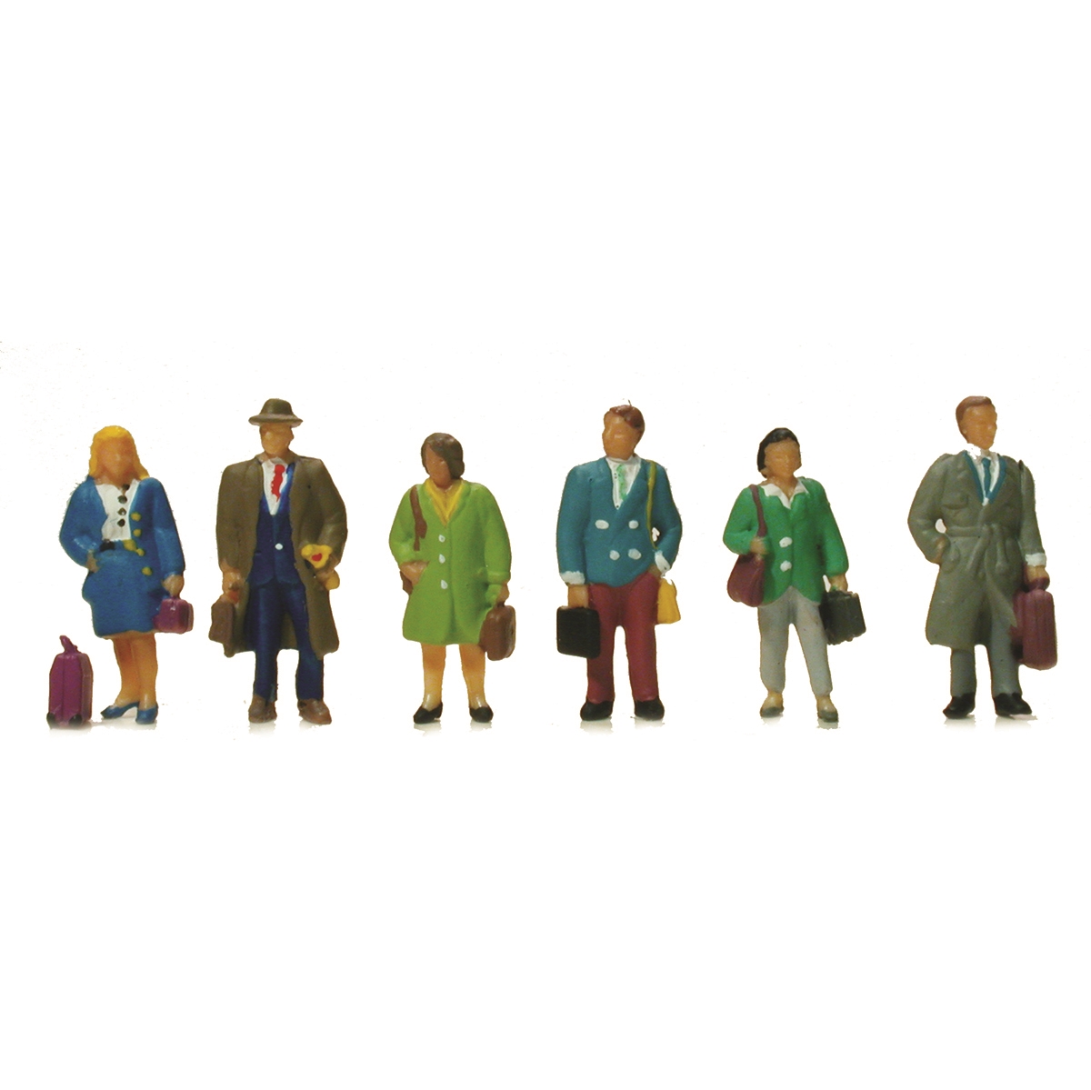 Commuter figures (6 pieces)