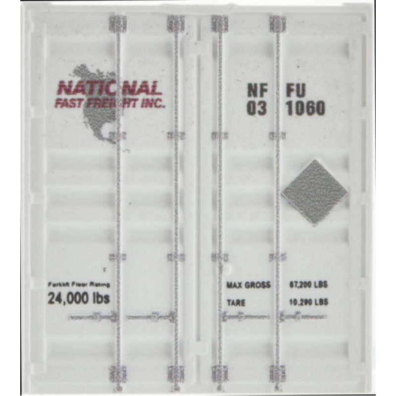 National Fast Freight 53' Corrugated Container #031060