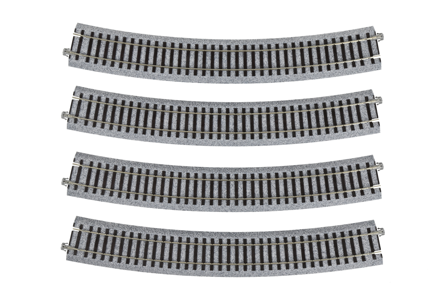 HO Unitrack Curved Track R28 3/4"-22.5° 4-Pieces