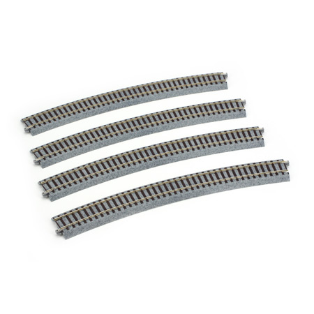 HO Unitrack Curved Track R31 1/8"-22.5° 4-Pieces