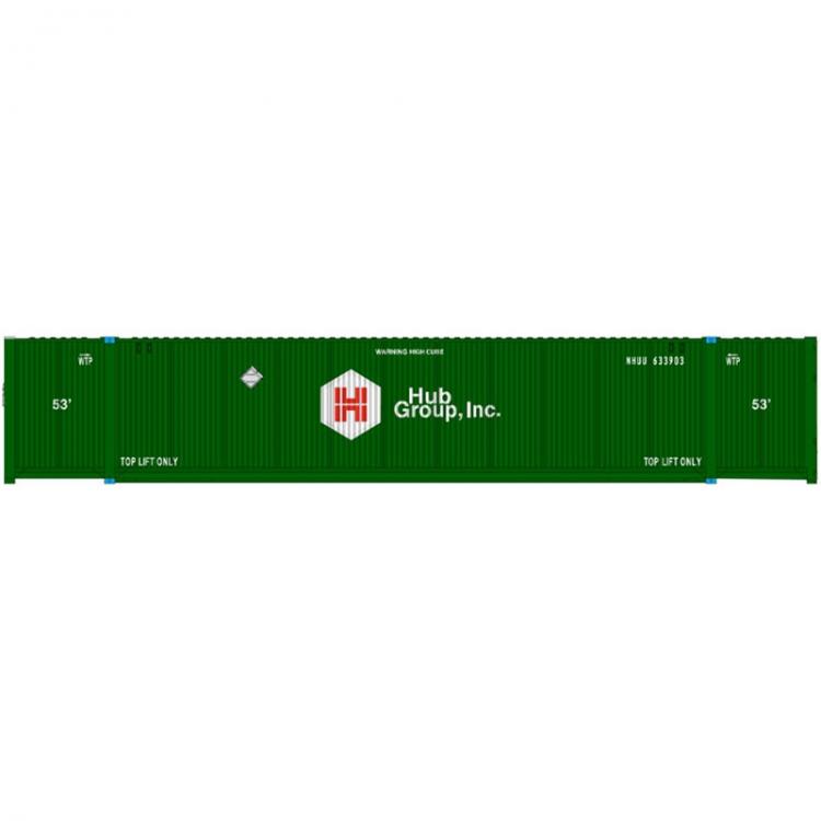 Hub Group (Norfolk Southern) set #5 CIMC 53' container 3-pack