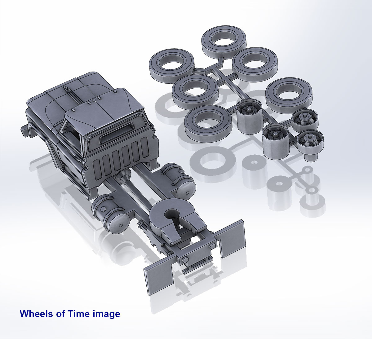 Semi Tractor single-axle kit