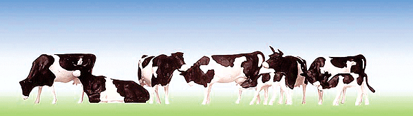 Black Spotted Cows 8-Pieces
