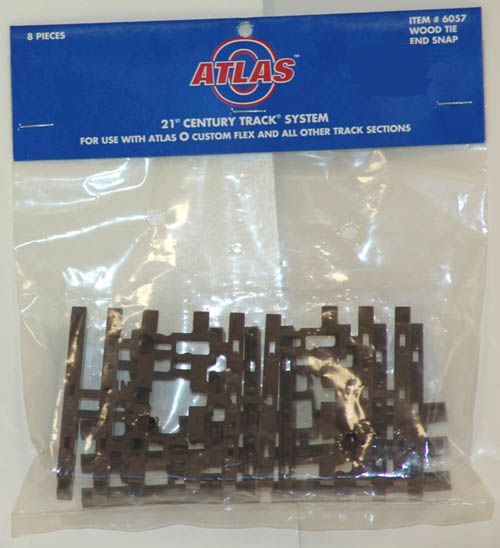 3-rail 3-tie end snap-lock clips w/ wood ties