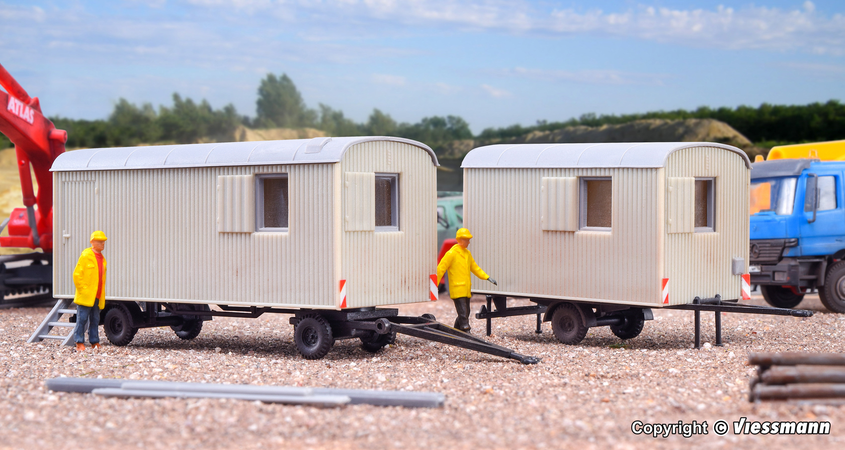 two construction trailers kit