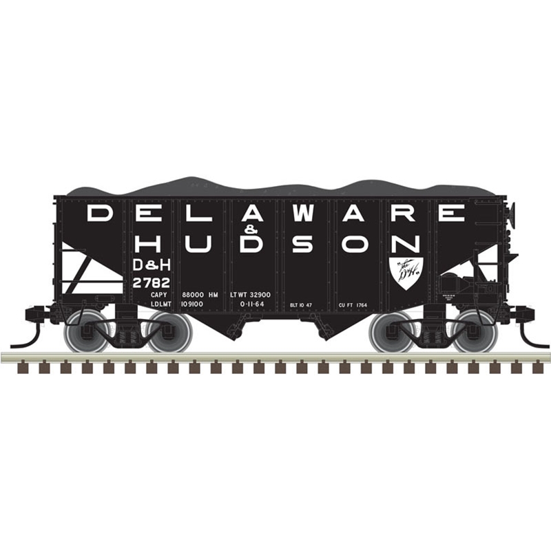 Delaware & Hudson (late) 55-ton fishbelly coal hopper #2606