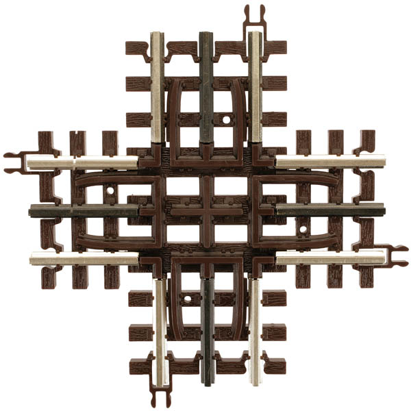 3-rail 90° crossing