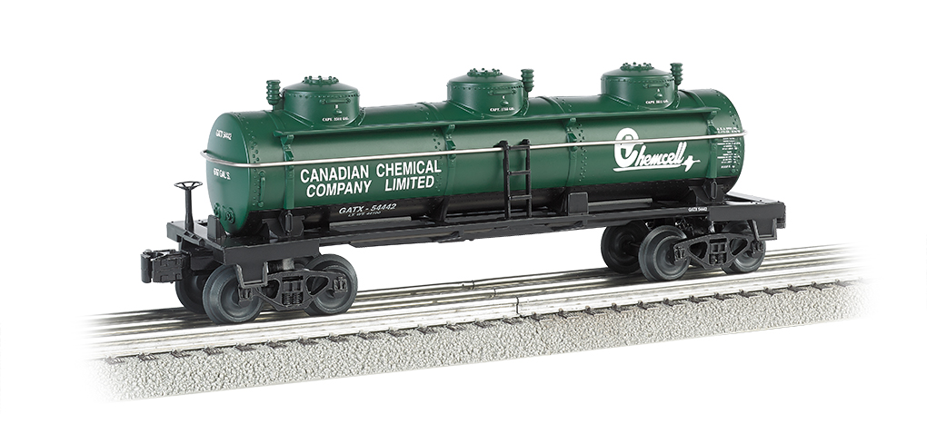 Chemcell 3-dome tank car