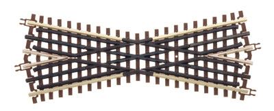 3-rail 22.5° crossing