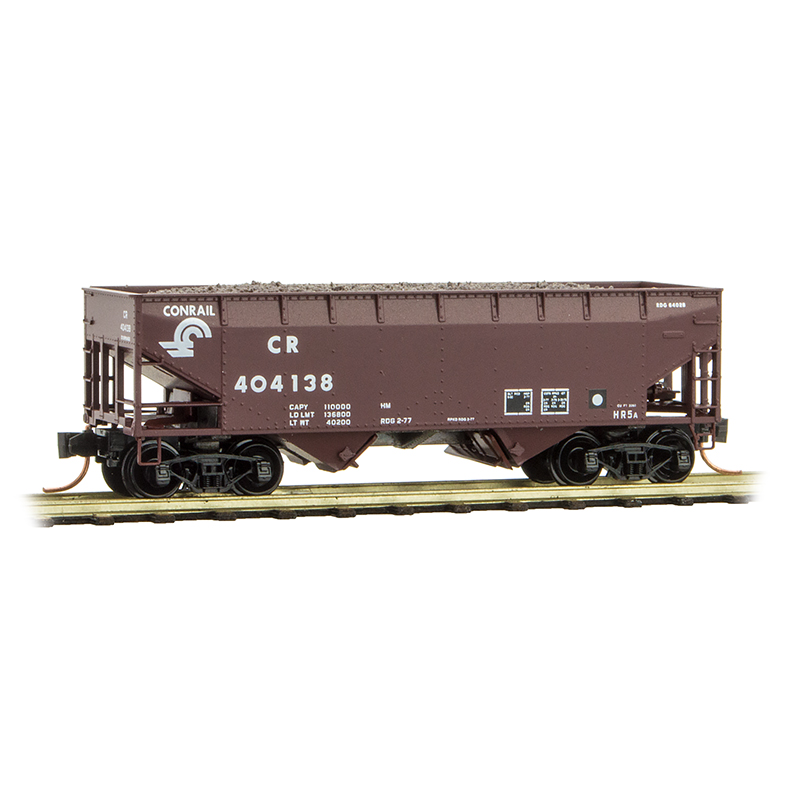 Conrail 33' Offset Side 2-Bay Hopper #404138 w/Load