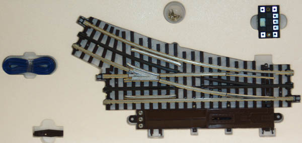 3-rail 45" right switch
