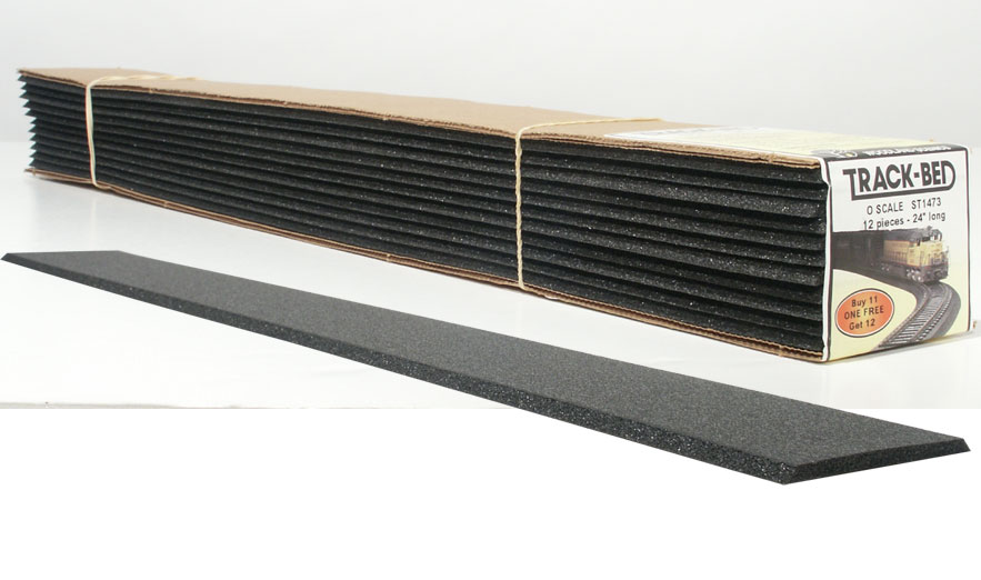 O scale Track-Bed™ Strips (12 pieces)