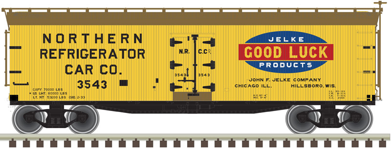 Jelke Good Luck Products 40' wood reefer #3543