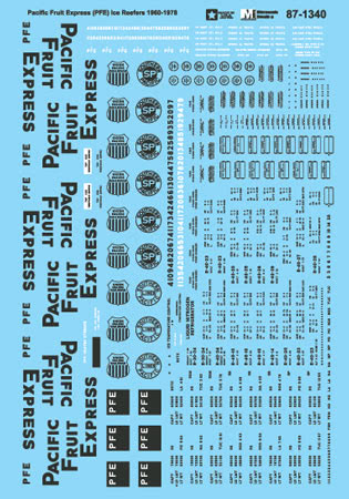 Pacific Fruit Express (PFE) Ice Reefers 1960-1978