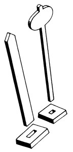 Whistle Post & Yard Limit Marker Six Each