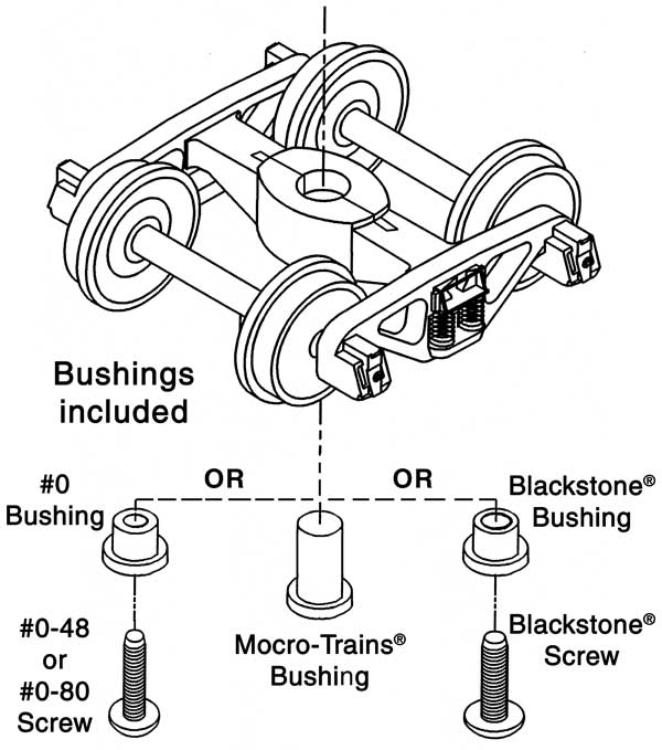 ASF A-3 Ride-Control Trucks 1-Pair
