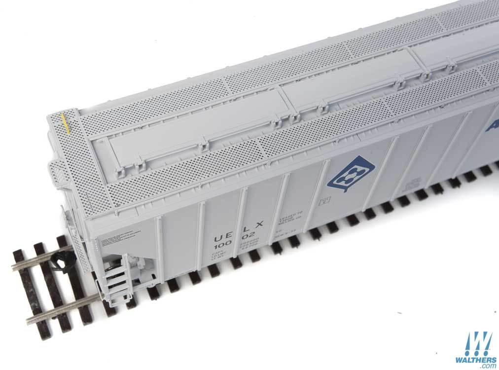 ADM (gray) 58' Evans 4780 cu ft 3-bay covered hopper #10012