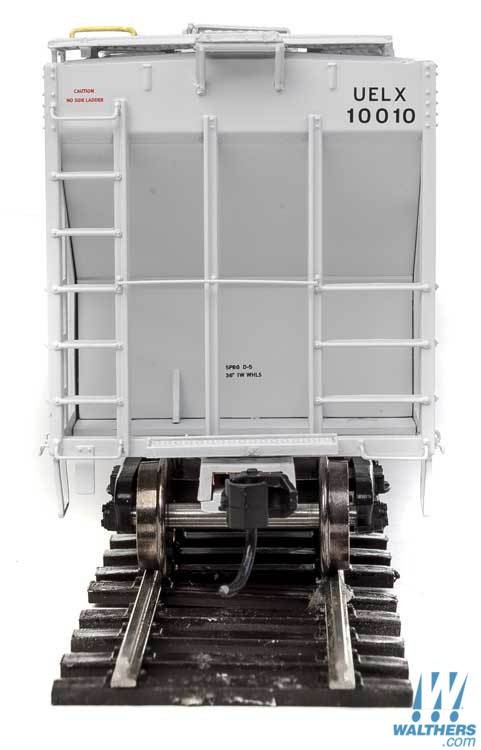 ADM (gray) 58' Evans 4780 cu ft 3-bay covered hopper #10010