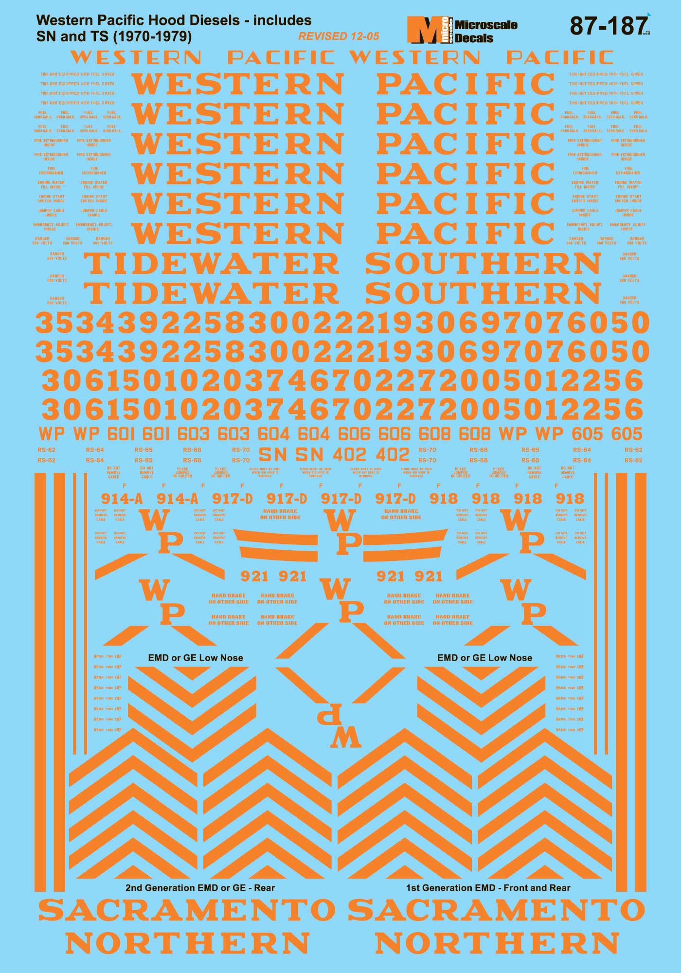 Western Pacific Diesels (1970-1979)