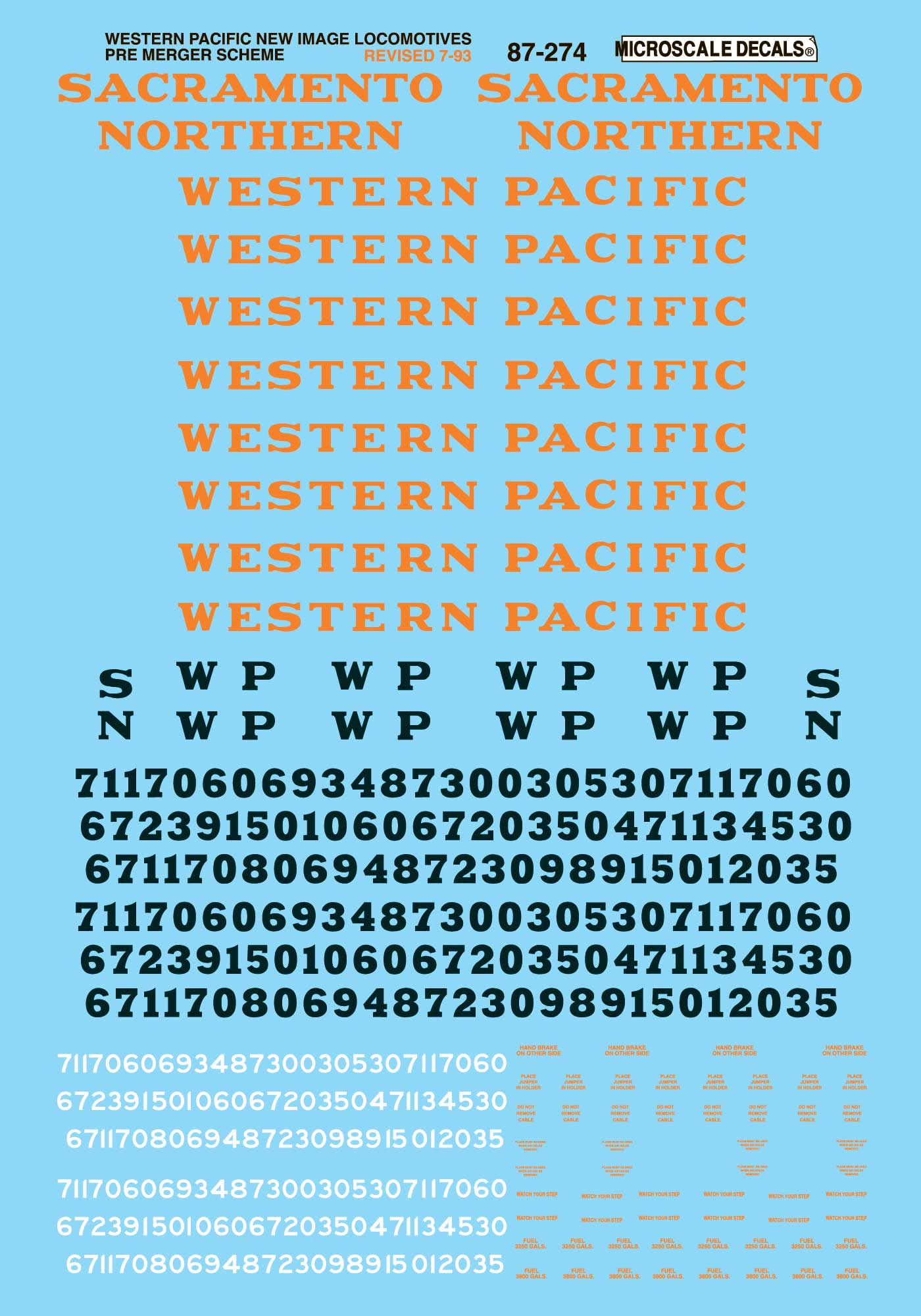 Western Pacific Diesels (1979-1982)