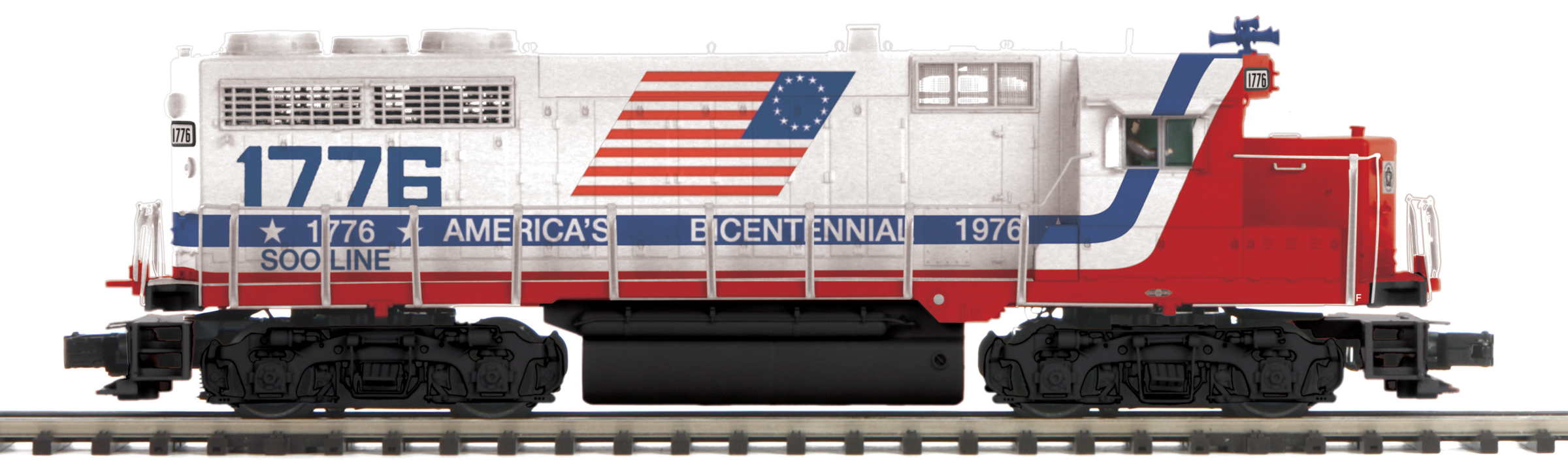 Soo Line bicentennial low hood GP-35 with ProtoSound 3.0
