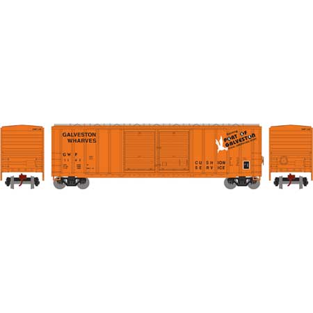 Galveston Wharves FMC 50' Centered Double Door Box Car #1142