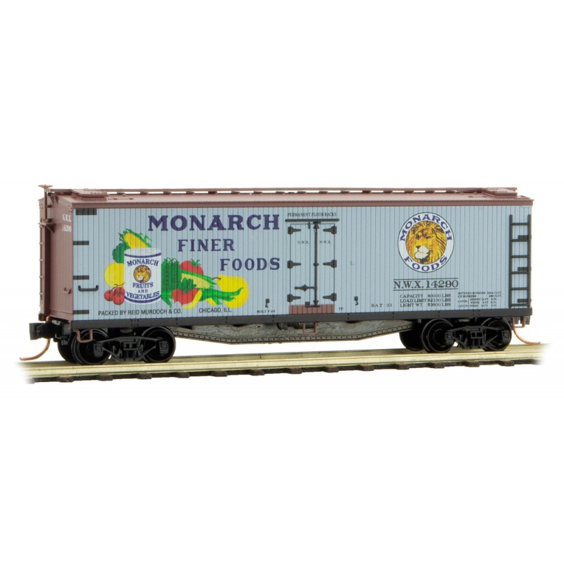 Farm-to-Table #1 Monarch Foods 40' Double Sheathed Wood Reefer #14290