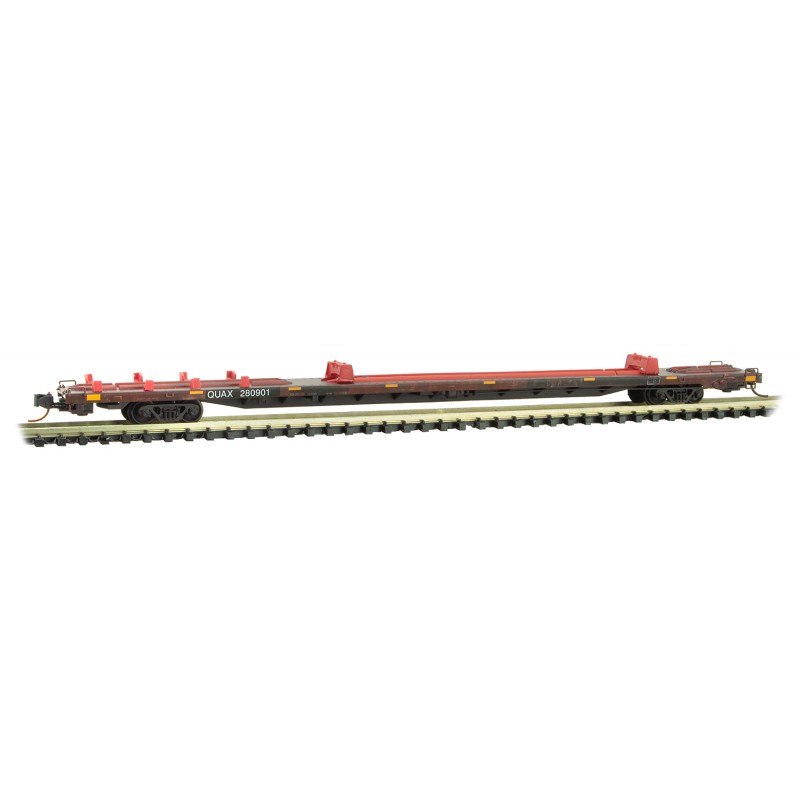 QUAX Weathered 89' Flat Car 2-Pack