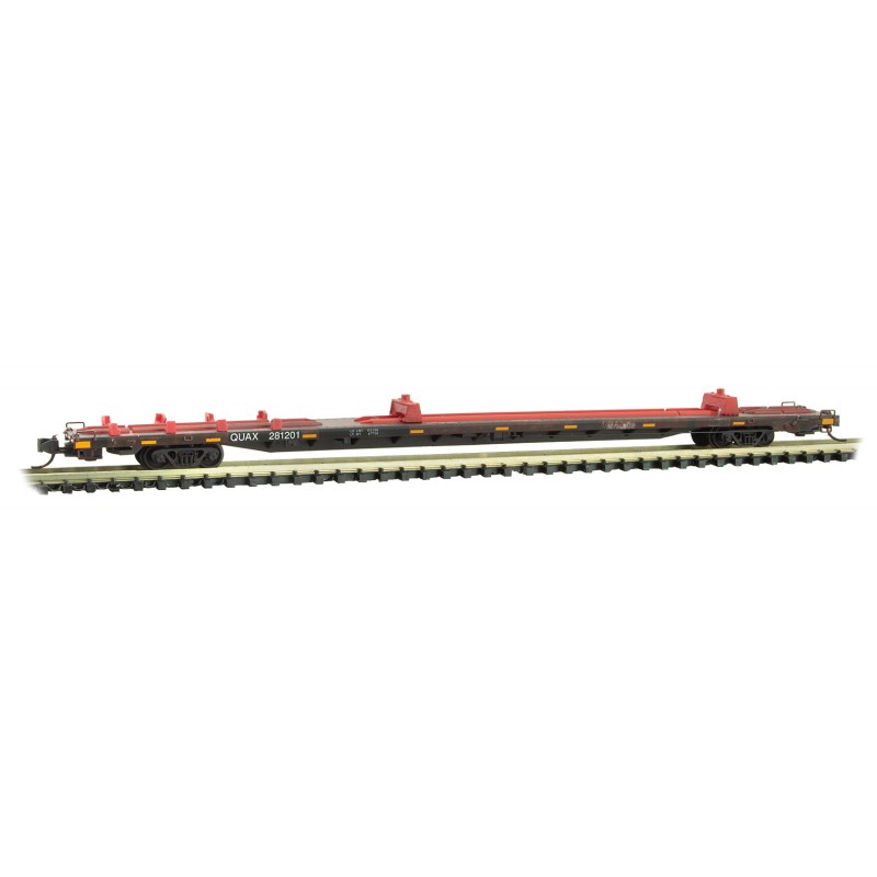 QUAX Weathered 89' Flat Car 2-Pack
