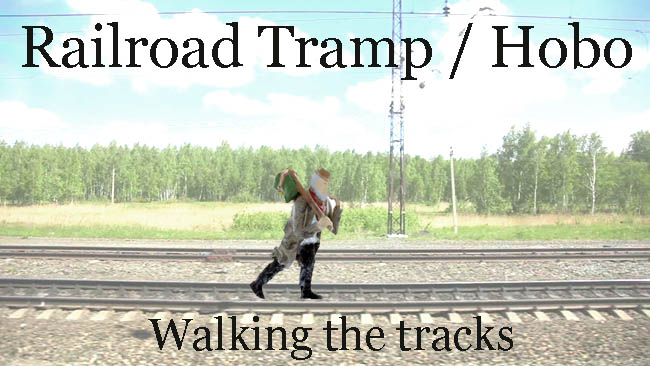 Hobo Railroad Tramp figure